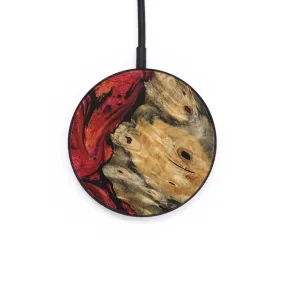 Circle Wood Resin Wireless Charger - Carl (Red, 655643)