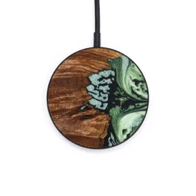 Circle Wood Resin Wireless Charger - Conner (Green, 640555)