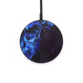 Circle Wood Resin Wireless Charger - Dalton (Blue, 690836)