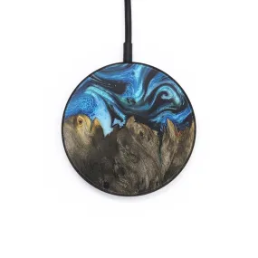 Circle Wood Resin Wireless Charger - Declan (Blue, 715752)