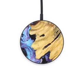 Circle Wood Resin Wireless Charger - Devante (Blue, 628090)