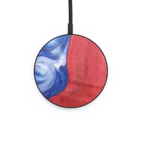 Circle Wood Resin Wireless Charger - Devin (Blue, 709087)