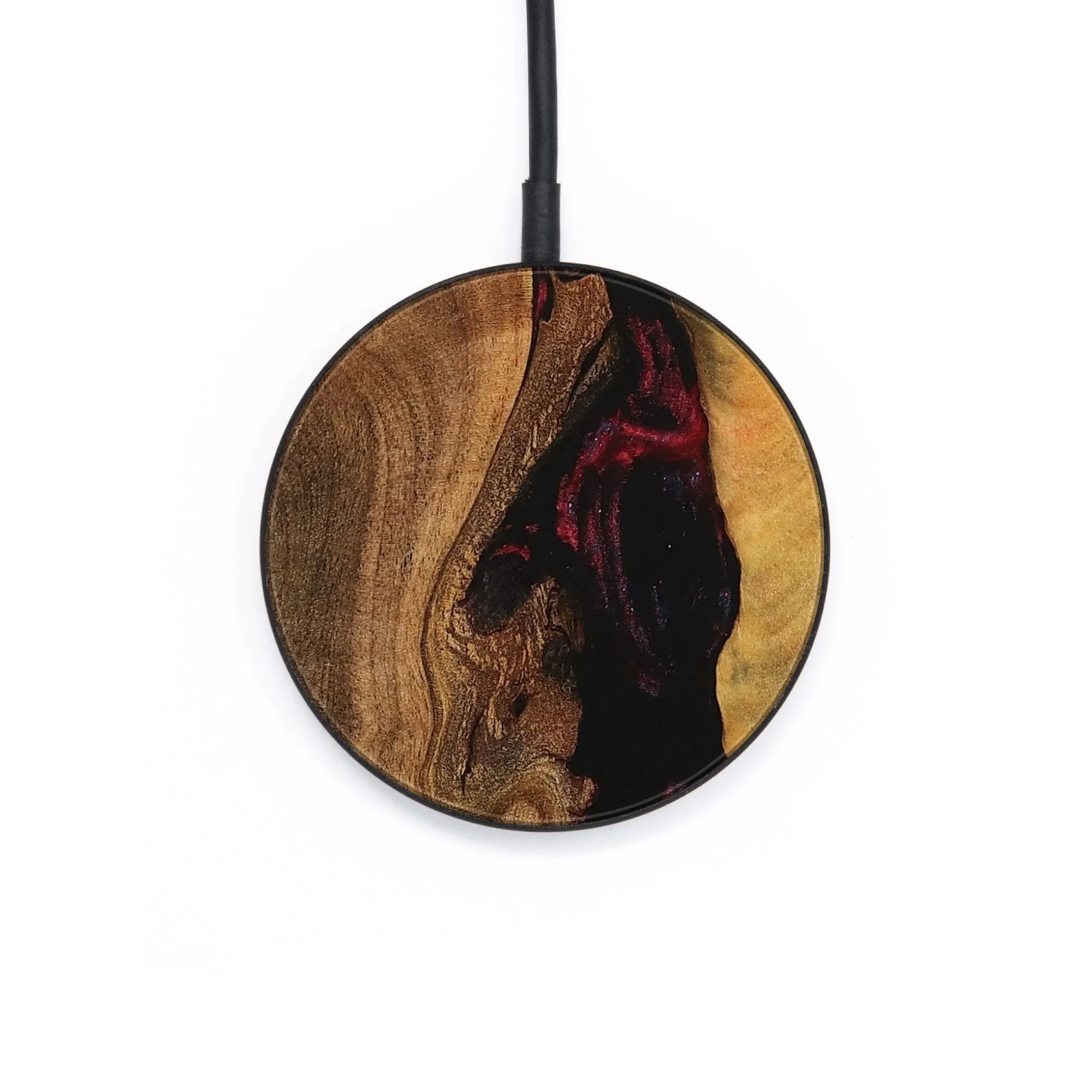 Circle Wood Wireless Charger - Gwyn (Red, 734096)