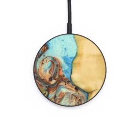 Circle Wood Wireless Charger - Noami (Teal & Gold, 732491)