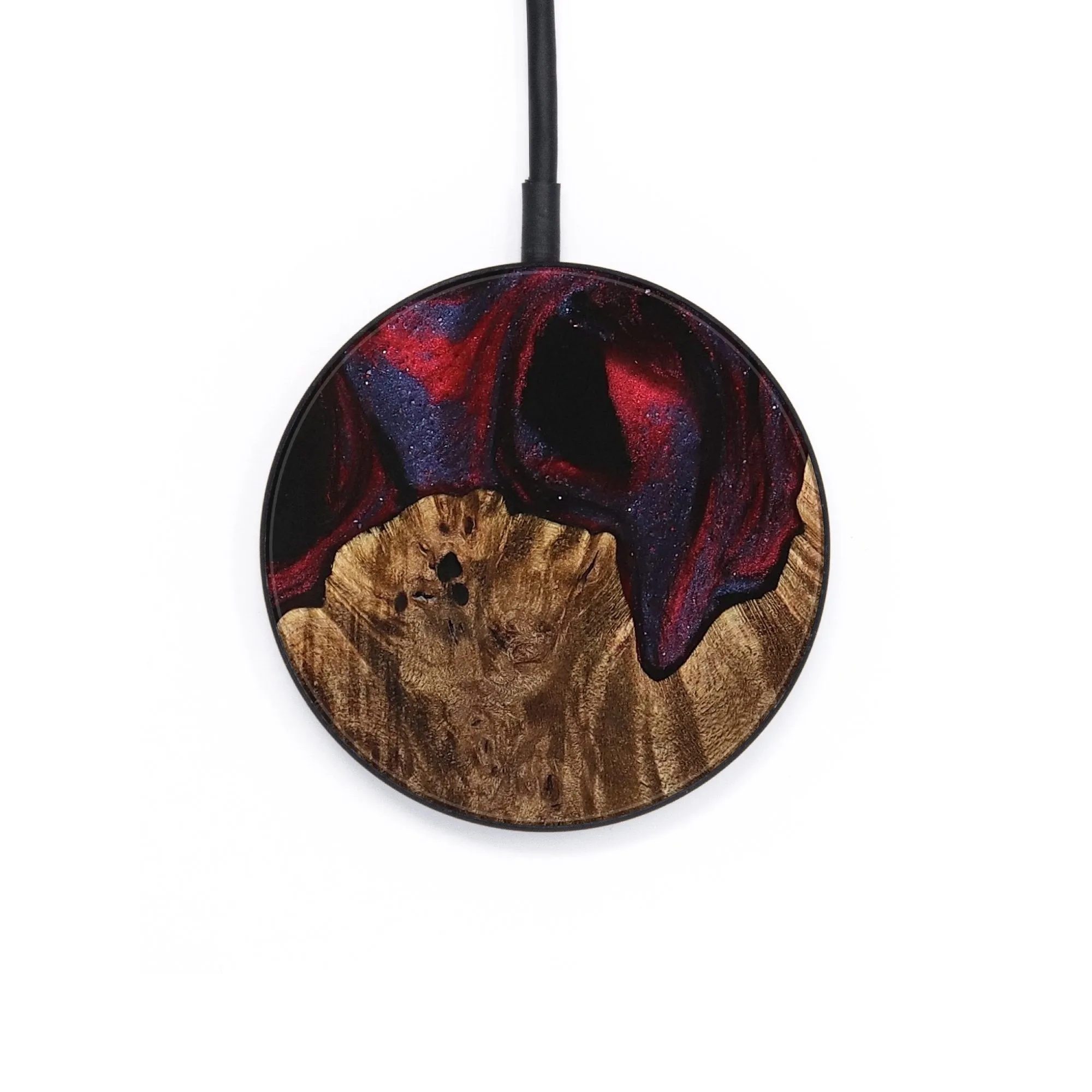 Circle Wood Wireless Charger - Sena (Red, 734097)