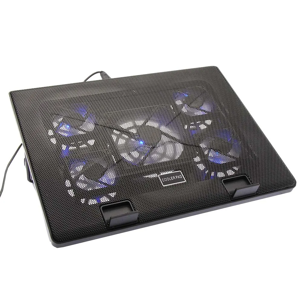 Cooling Pad for 12- 17" Laptop, Multi-angle Stand 5 Fan, USB Port