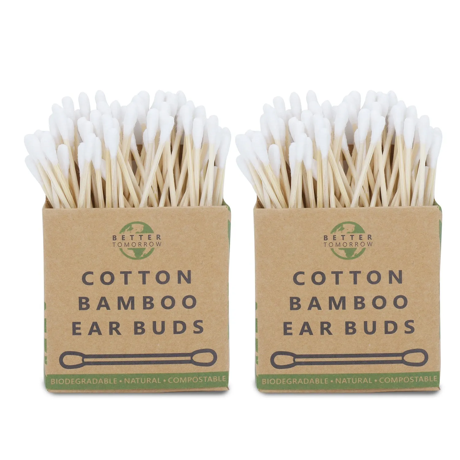 Cotton Bamboo Earbuds - Pack of 2