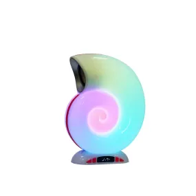 CRONY Sea snail table lamp BT speaker with clock