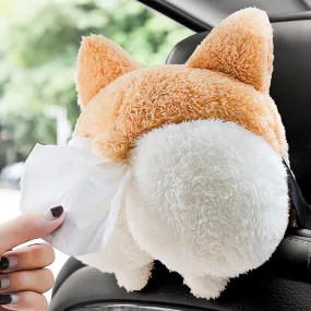 Cute Pet Butt Tissue Box