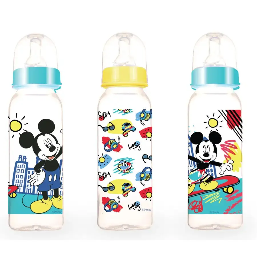 Disney Mickey 9oz Baby Feeding Bottle 3Pk