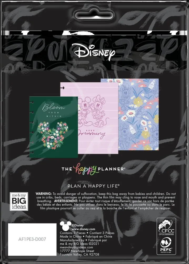 Disney © Mickey Mouse & Minnie Mouse Floral Bloom from Within Snap-In Envelopes - 3 Pack