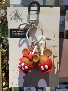 DLR/WDW - Disney Parks Food Mickey & Minnie Candy Apple Miniature Keychain