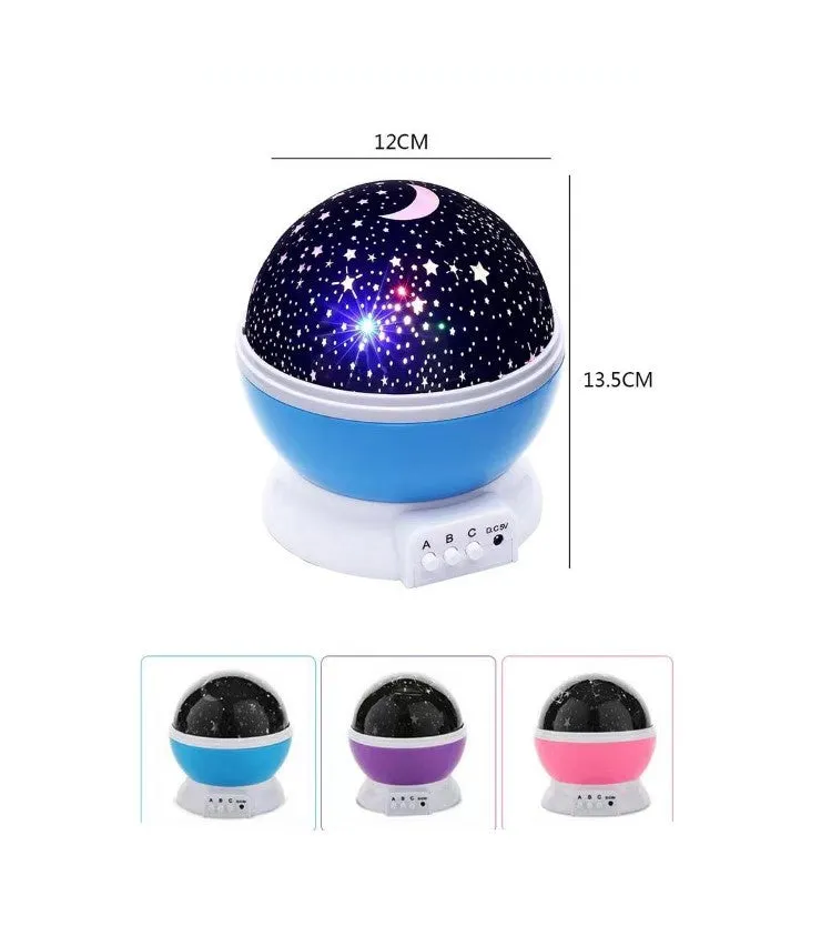 Dream Rotating Projection Lamp with USB chargers