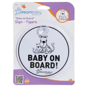 Dreambaby Tiger Baby on Board Sign