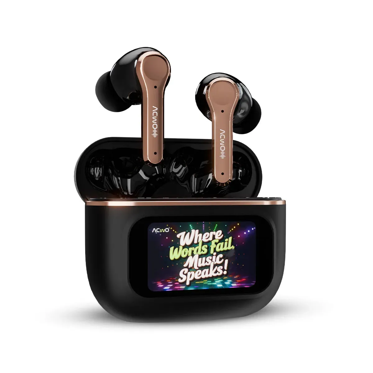 DwOTS Touch - Smart Touch Screen Display Tws Earbuds