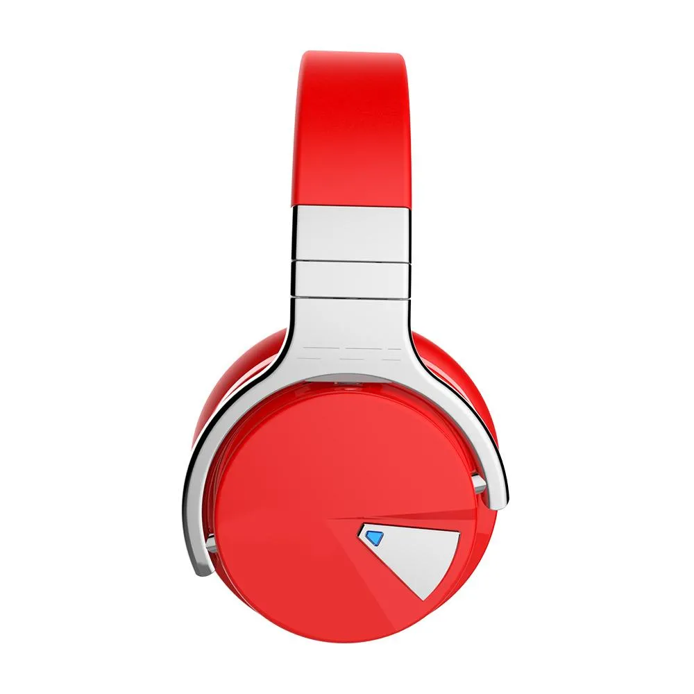 E7 Active Noise Cancelling Wireless Bluetooth Over-ear Headphones，Red