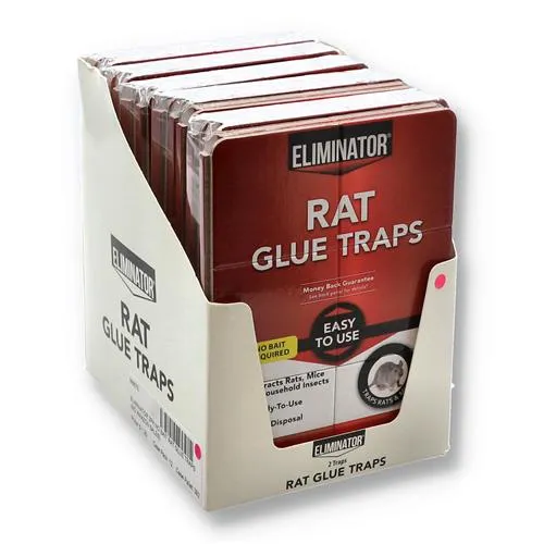 ELIMINATOR 2PK NO BAIT RAT GLUE TRAP