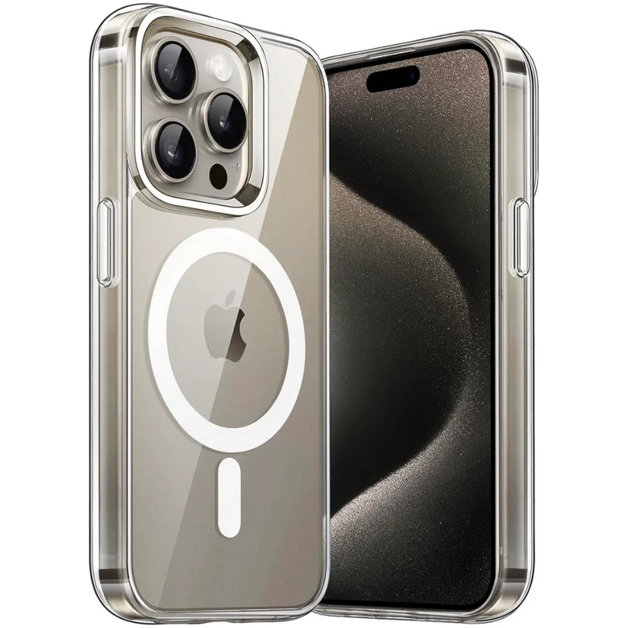 Entronix Apple iPhone 16 Pro Case - [Magnetic-Compatible] Crystal Clear - Sturdy