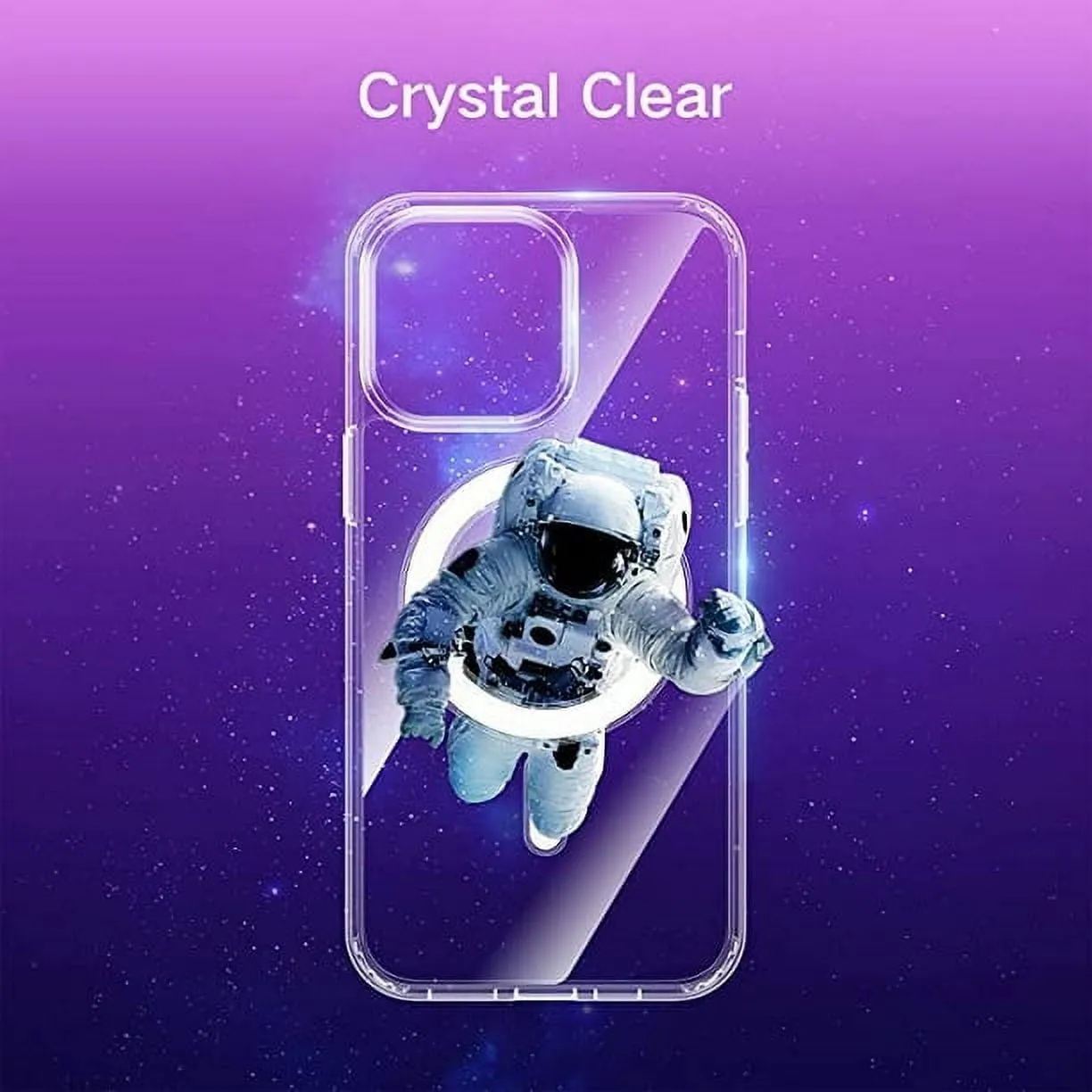 Entronix Case Magnetic Clear Case Designed for Apple iPhone 11 with 1 Tempered and Camera Lens, Shockproof Transparent Crystal Cover