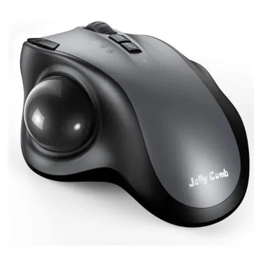 Ergonomic 2.4G Wireless Trackball Mouse – Precision Vertical Laser Mouse with 2400 DPI & Protective Hard Case for Laptop/Desktop