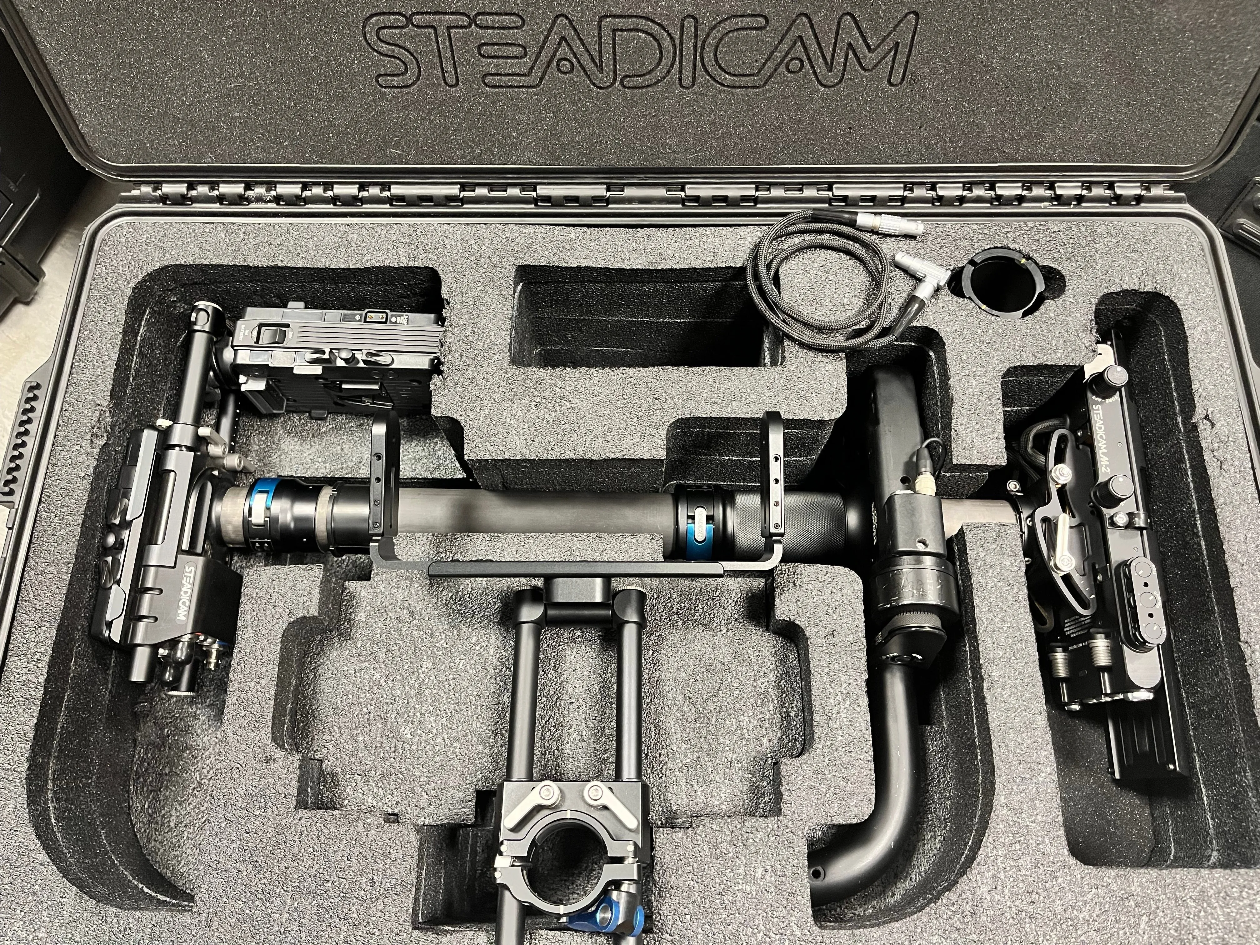 Ex Demo 2024 Steadicam M2 Sled With Volt, Tilt Stage, 1.58" Post, 12/24v VL Mount