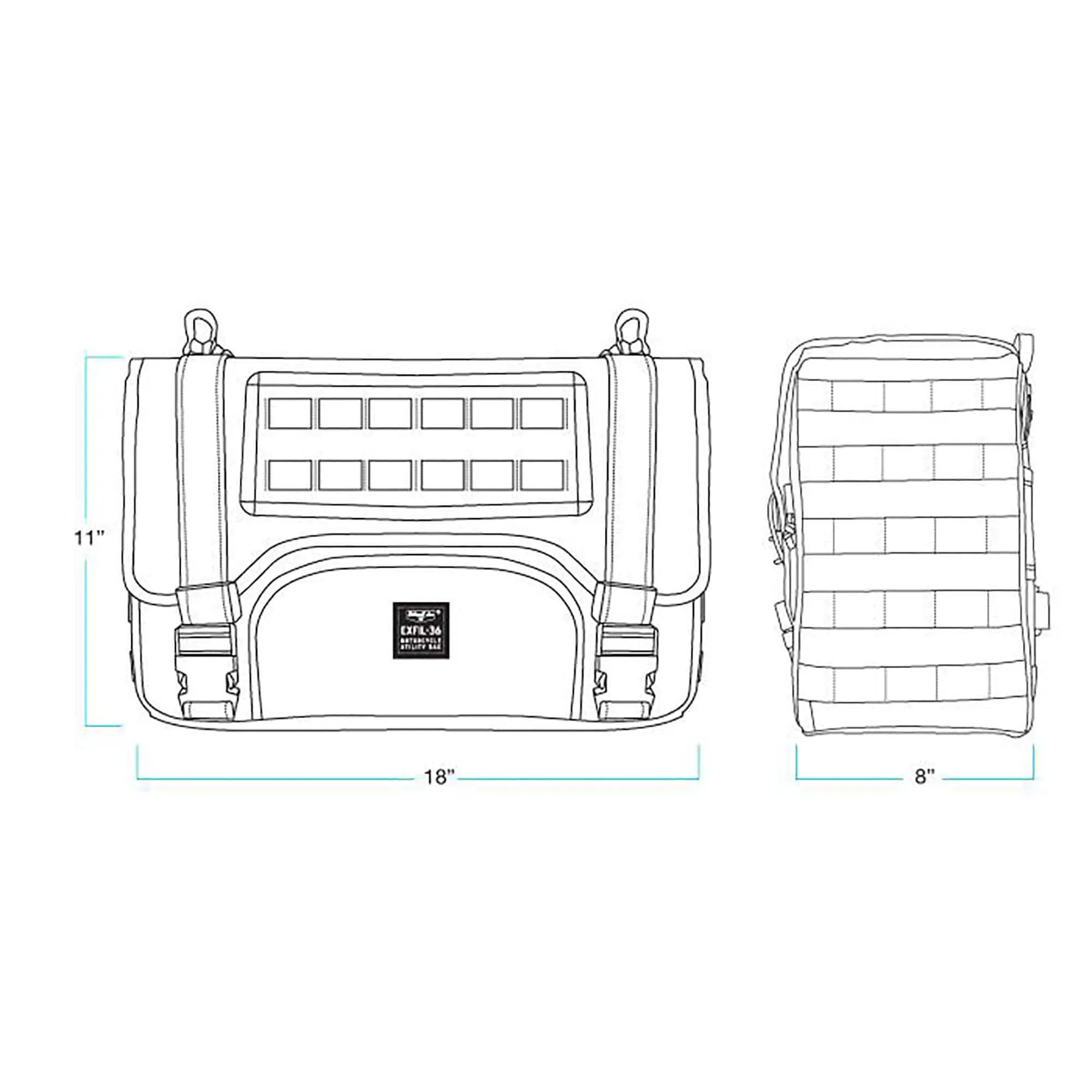 EXFIL-36 Saddlebags - Black