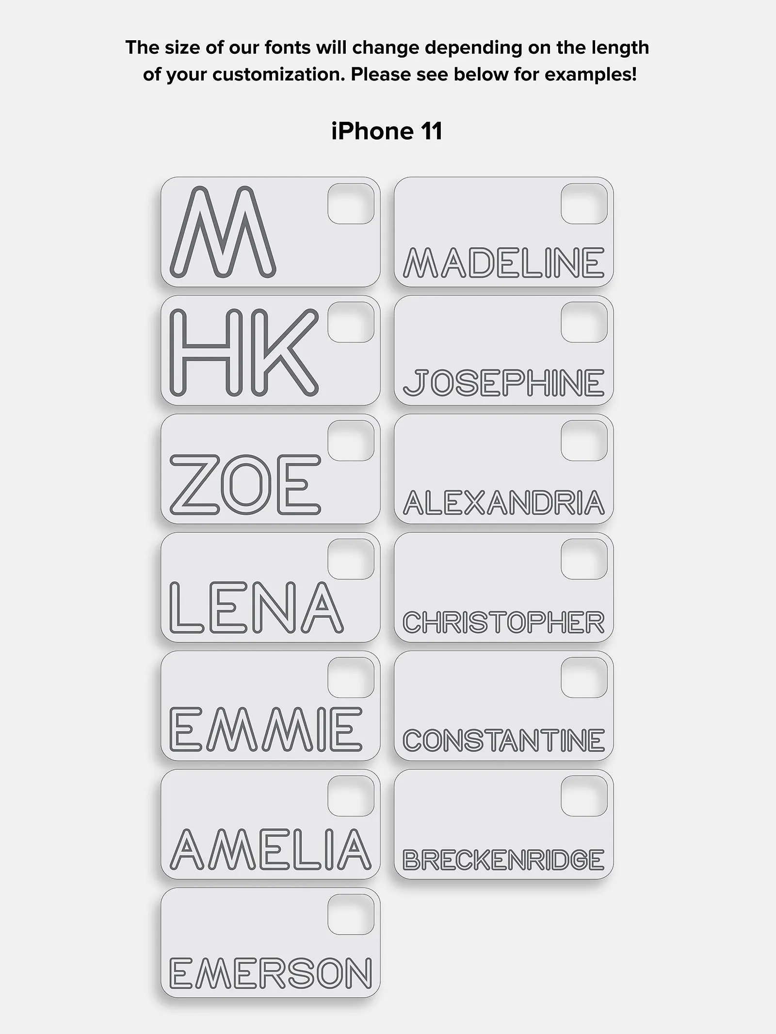 Fine Line Custom iPhone Case - Blush/Orange