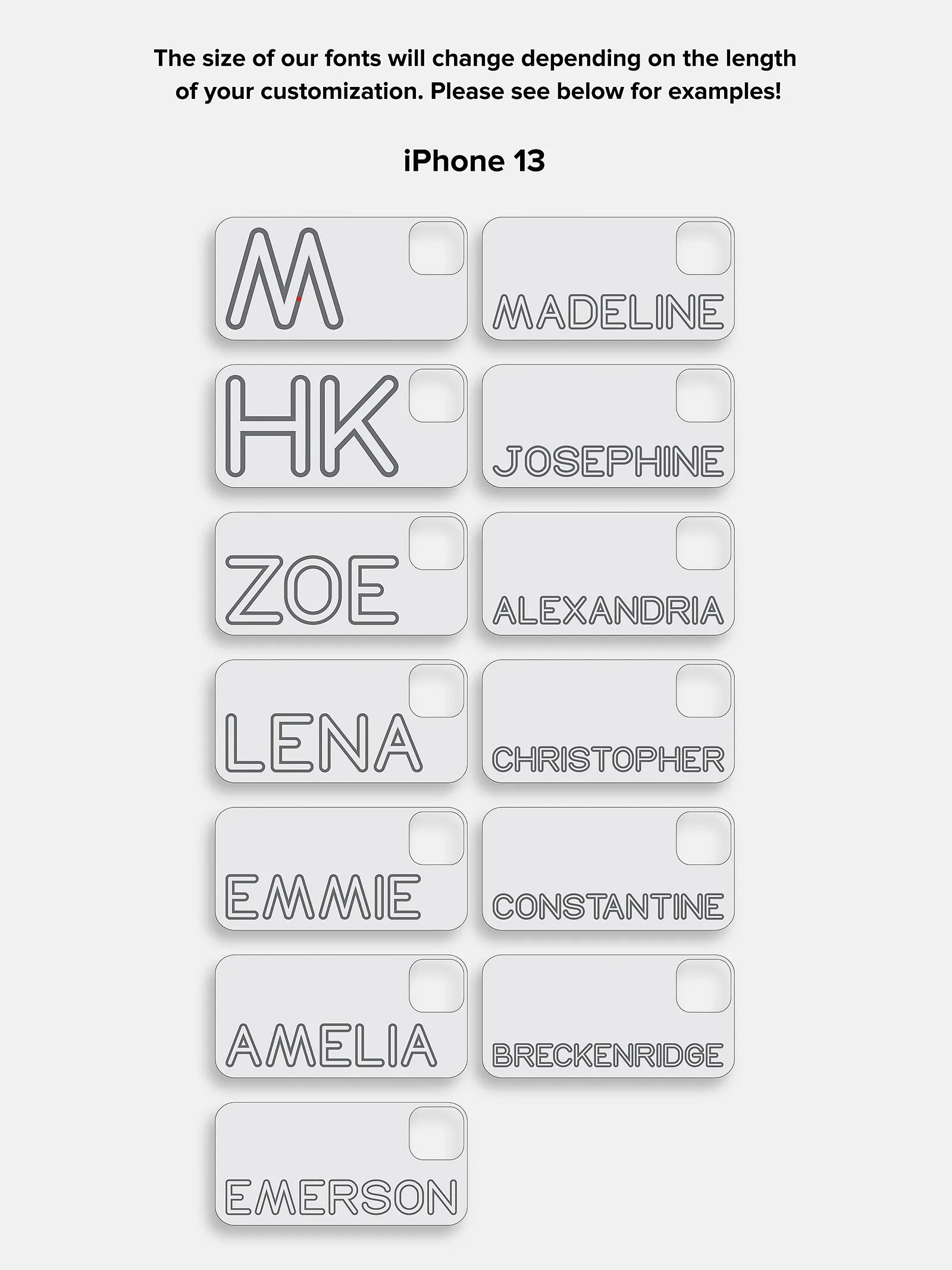 Fine Line Custom iPhone Case - Blush/Orange