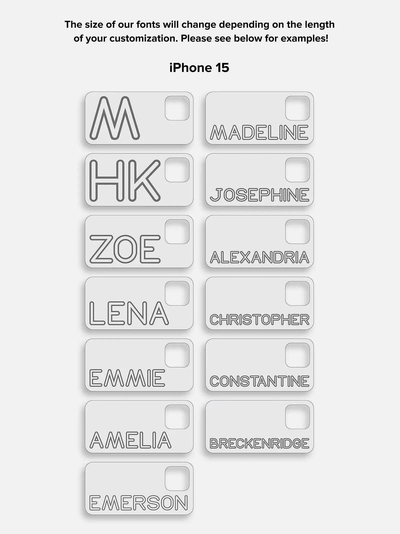 Fine Line Custom iPhone Case - White