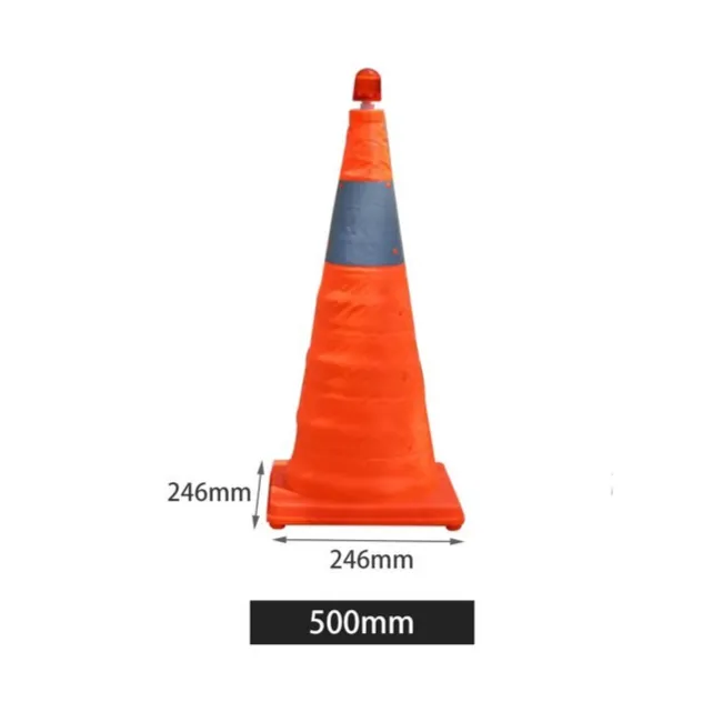 Foldable Reflective Traffic Cone Warning Light