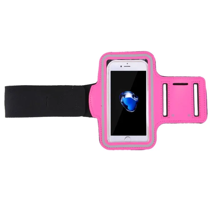 For iPhone 8 Plus & 7 Plus   Sport Armband Case with Key Pocket(Magenta)