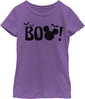 Girls Youth Mickey Mouse Boo Disney Shirt