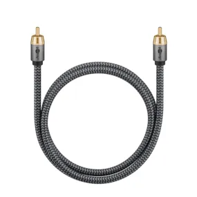 Goobay - (3m) Mono stereo RCA audio cable (65297) - Sharkskin Grey