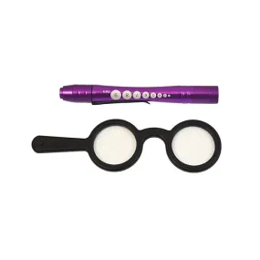 Handheld Bagolini Striated Lens Set with Penlight