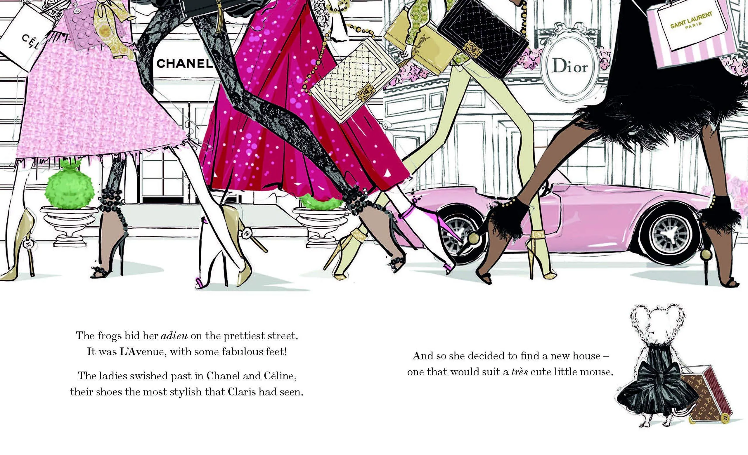 Hardcover Books | Claris The Chicest Mouse in Paris- Fashion Show Fiasco | Megan Hess