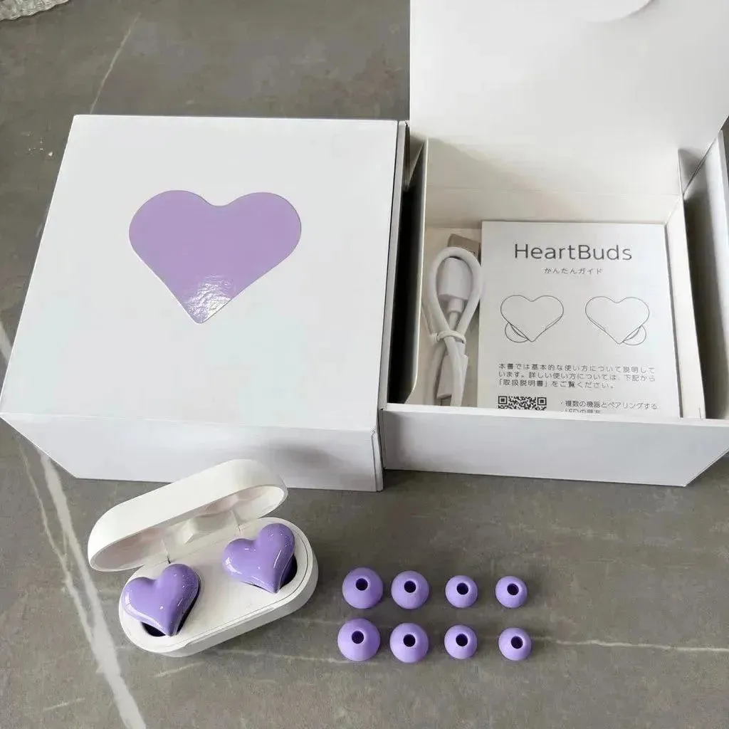 Heartbuds Bluetooth Wireless Heart Shaped Earphones