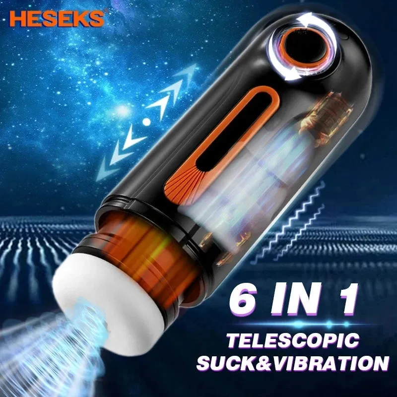 Heseks Automatic Vibrating Masturbator | Strong Sucking Vagina Male Sex Robot FapYourself