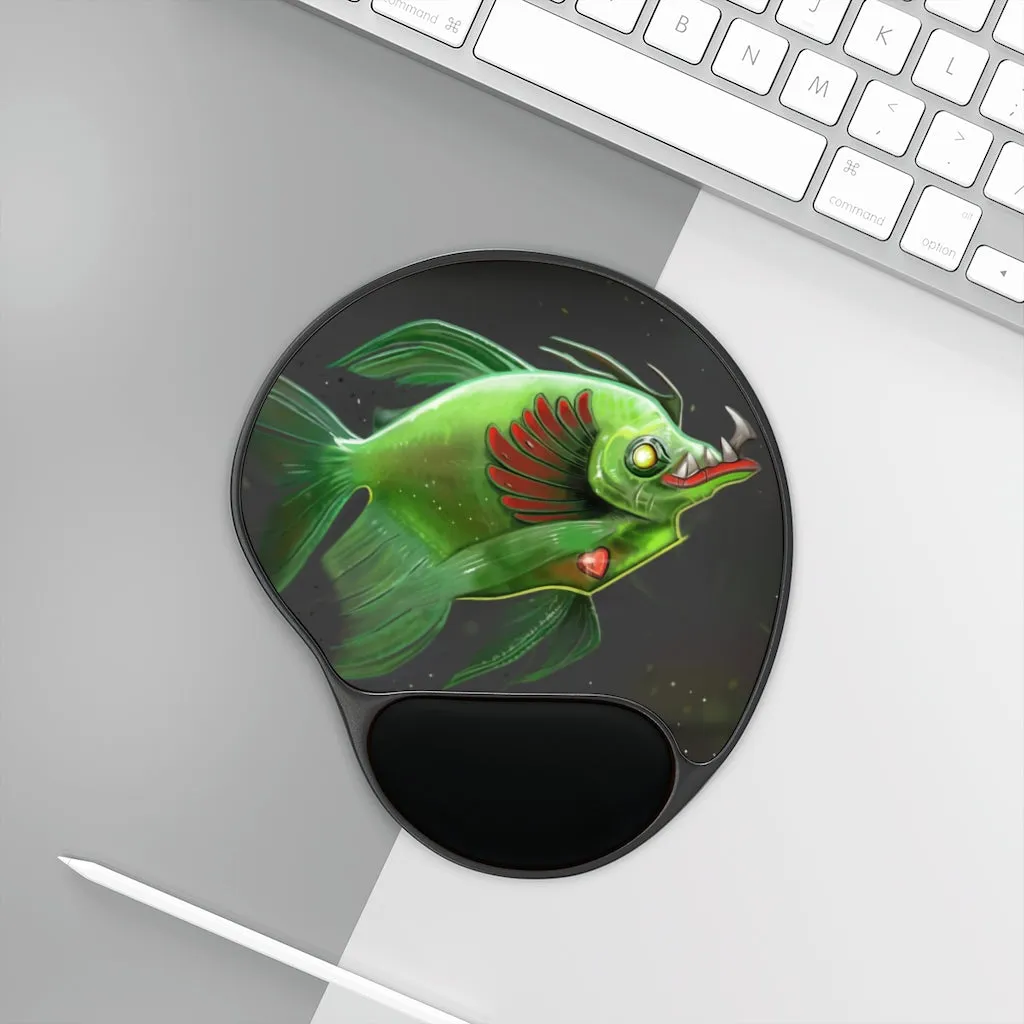 Hook Lung Jaw Mouse Pad With Wrist Rest