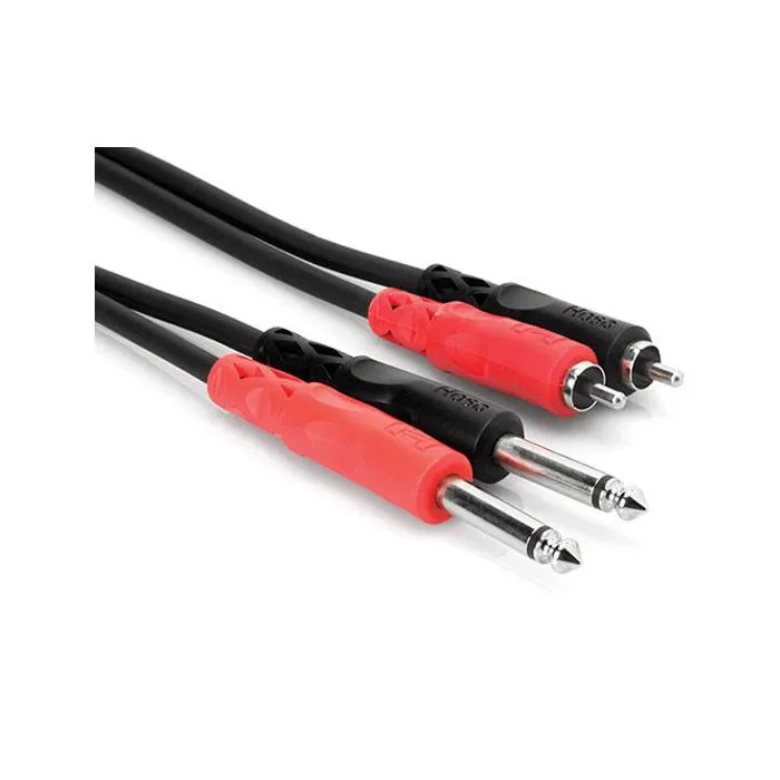 Hosa CPR-201 Stereo Cable - Dual 1/4" To Dual RCA - 3 Foot