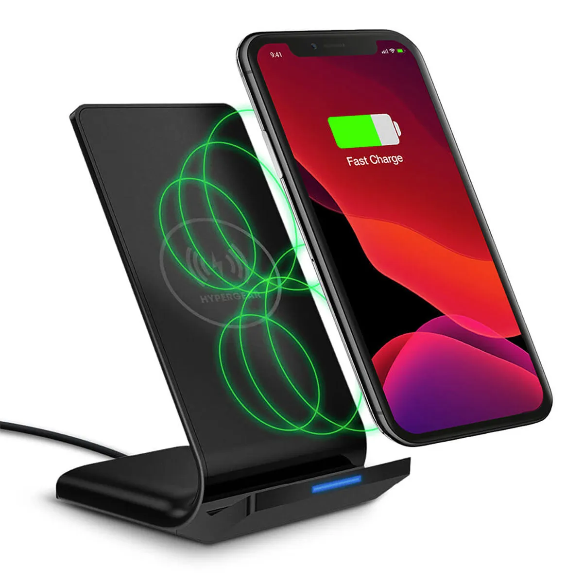 Hypergear 10W Wireless Fast Charging Custom Stands, Black