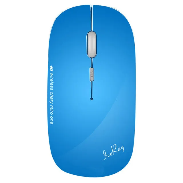 IceRay Quality USB Rechargeable Computer Wireless Mouse With Slient Button Work long 3-5 Months For PC Laptop