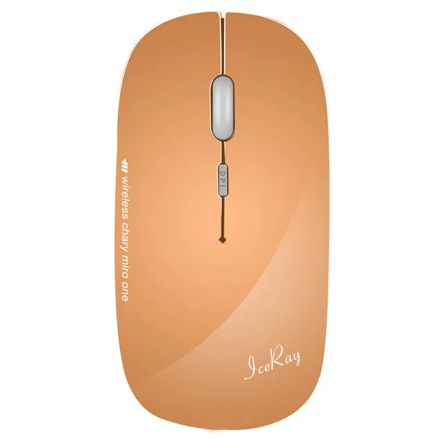 IceRay Quality USB Rechargeable Computer Wireless Mouse With Slient Button Work long 3-5 Months For PC Laptop