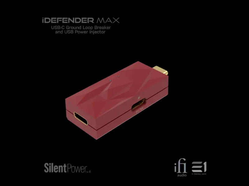 iFi iDefender MAX intelligent USB-C ground loop breaker and USB power injector