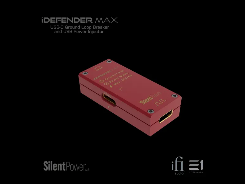 iFi iDefender MAX intelligent USB-C ground loop breaker and USB power injector