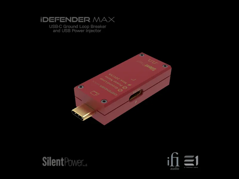 iFi iDefender MAX intelligent USB-C ground loop breaker and USB power injector