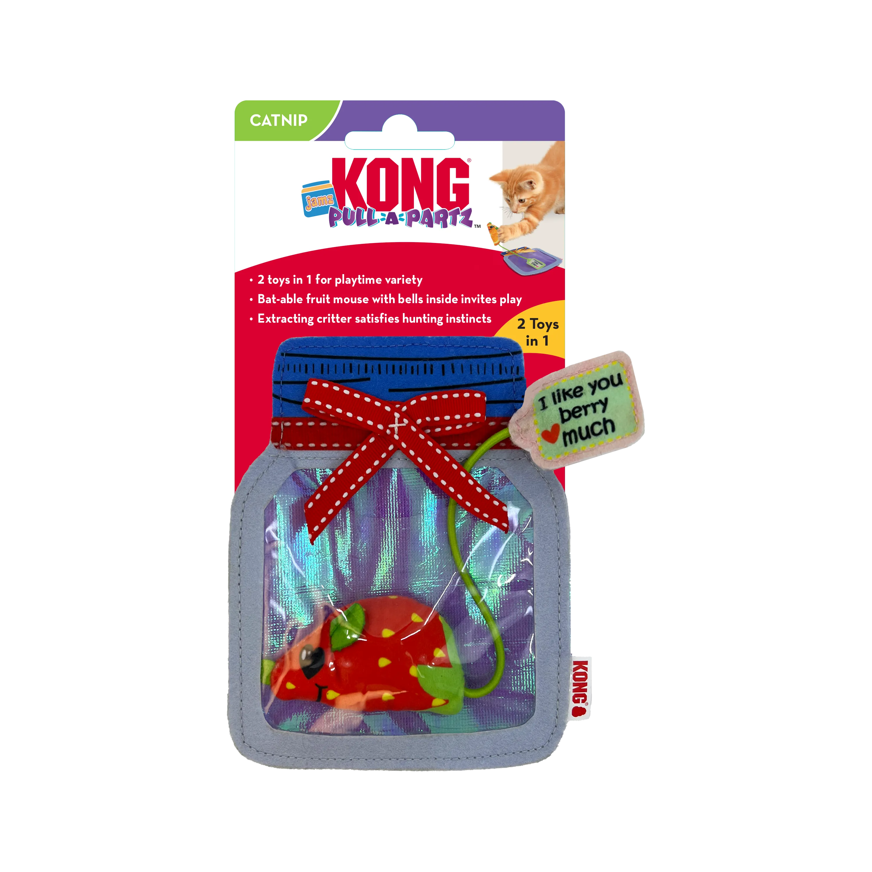 KONG Pull-a-Partz Jamz Assorted Cat Toy