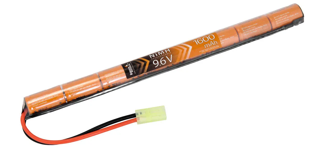 Lancer Tactical Airsoft NiMH 9.6v 1600 mAh Stick Battery