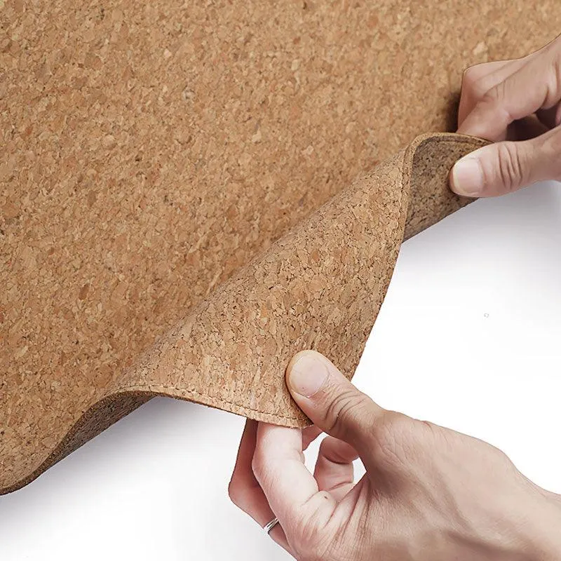 Large Natural Cork Mouse Pad - Anti-Slip, Waterproof, and Comfortable for Office and Home Use