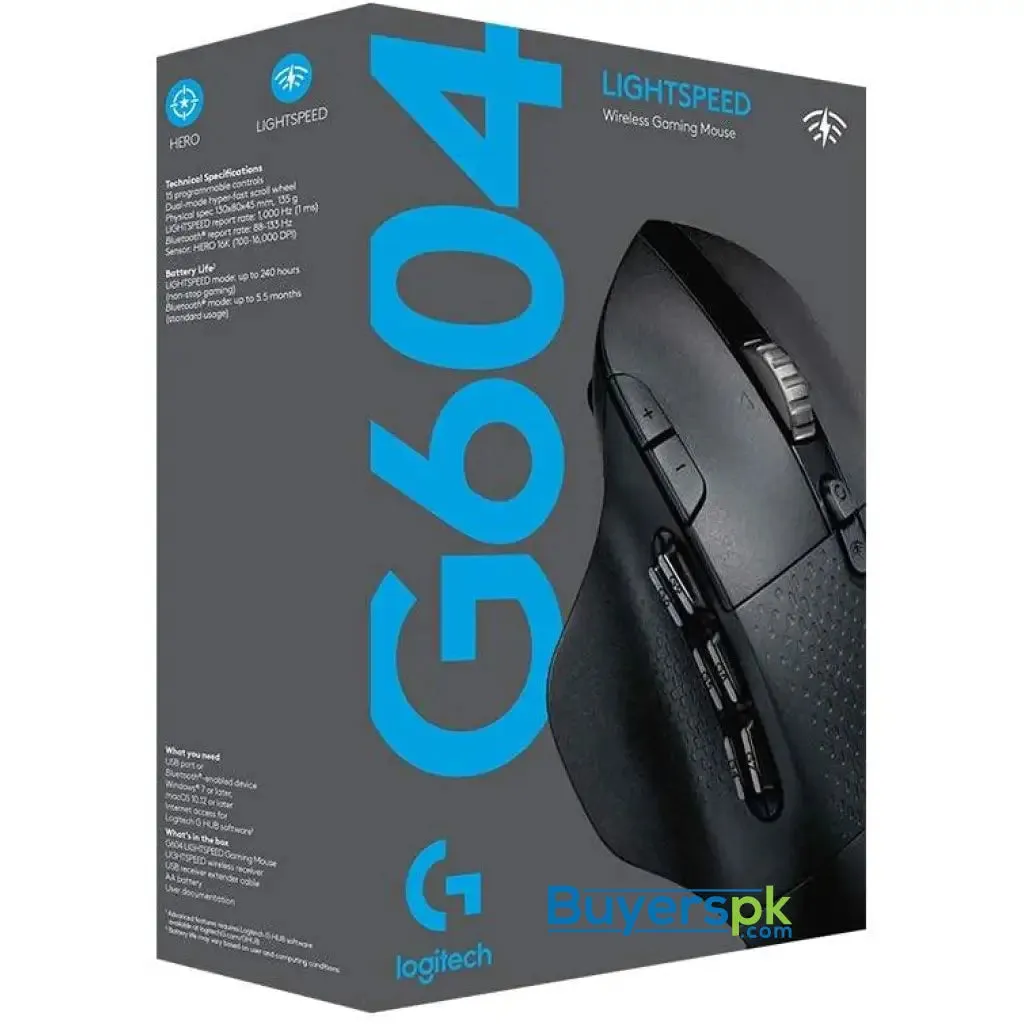 Logitech G604 Lightspeed Wireless Gaming Mouse