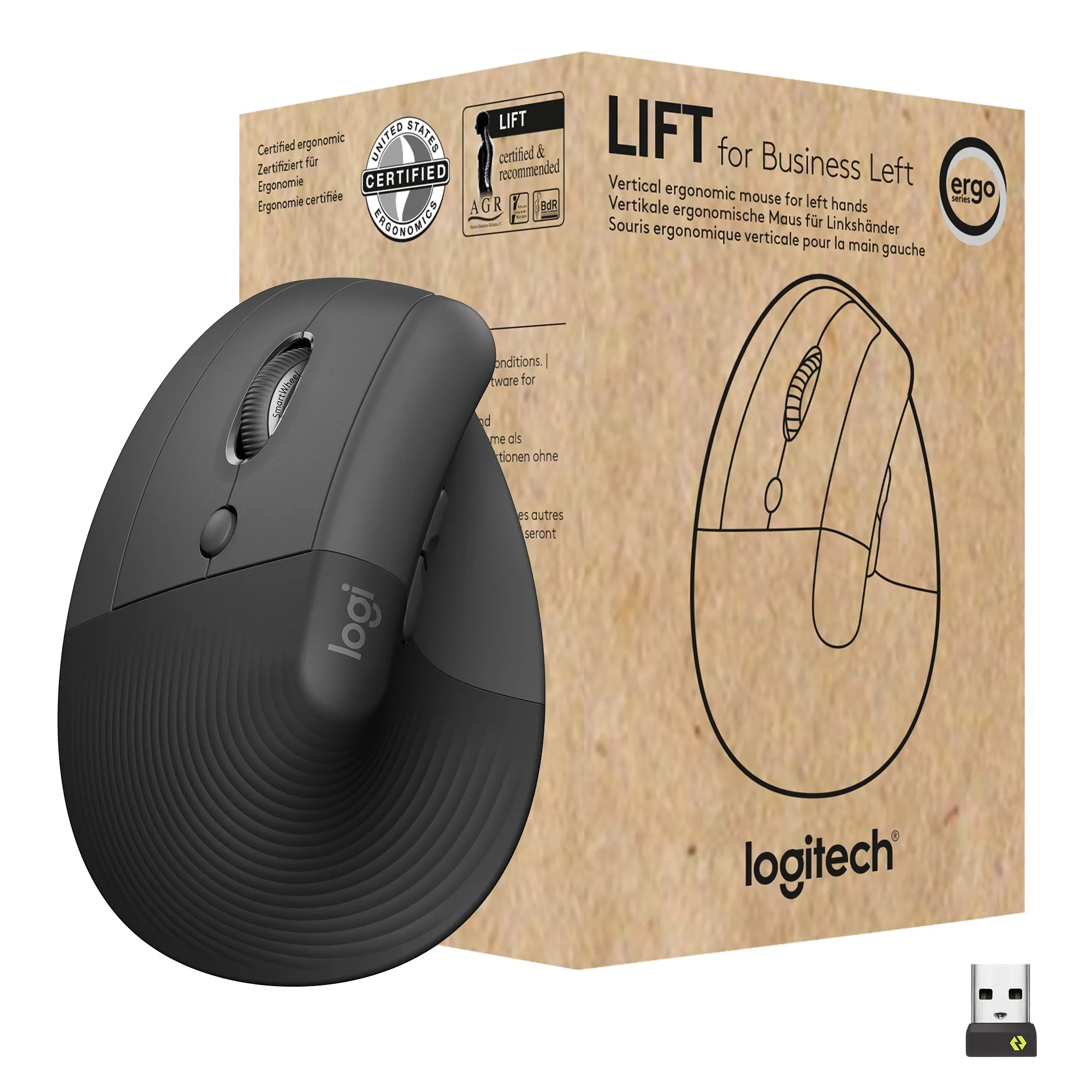 Logitech Mouse Lift For Business - Graphite